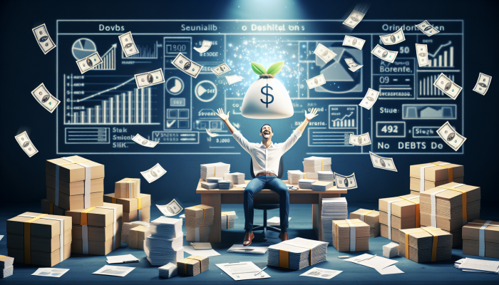 Debt Consolidation for Beginners: A Practical Guide | DCL Debt Consolidation for Beginners: A person organising a single loan document amidst smaller debt papers, symbolising debt consolidation.