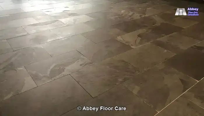 Signature Wet Look on Natural Slate Flooring: How to Achieve It