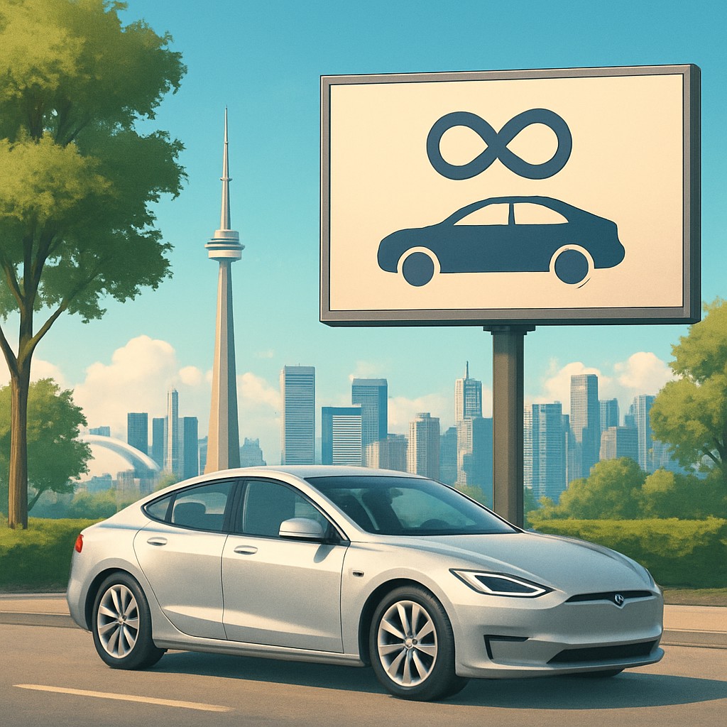 Unlimited mileage car rental in Toronto